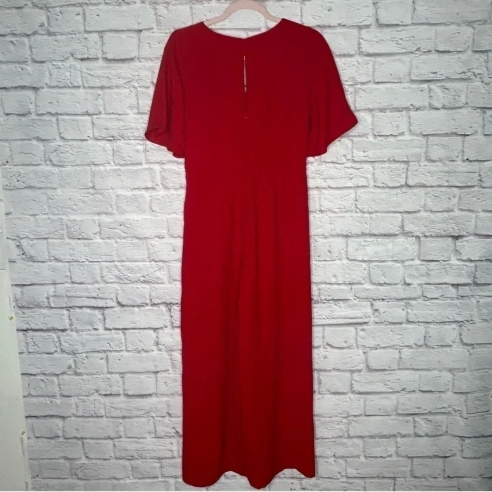 Harlyn Red Front Twist Jumpsuit - Picture 8 of 15